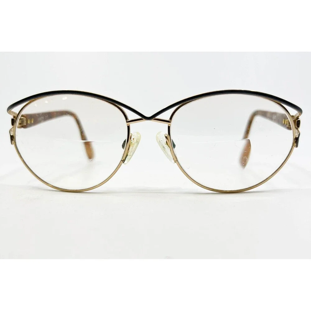 Silhouette Eyeglasses Womens Gold Black Tortoise M 6264 56-17-130